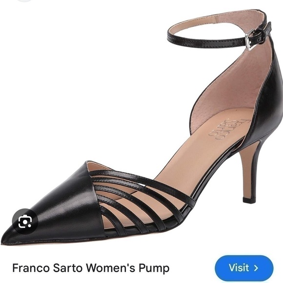 Franco Sarto Talana Black Pointed Heels NEW